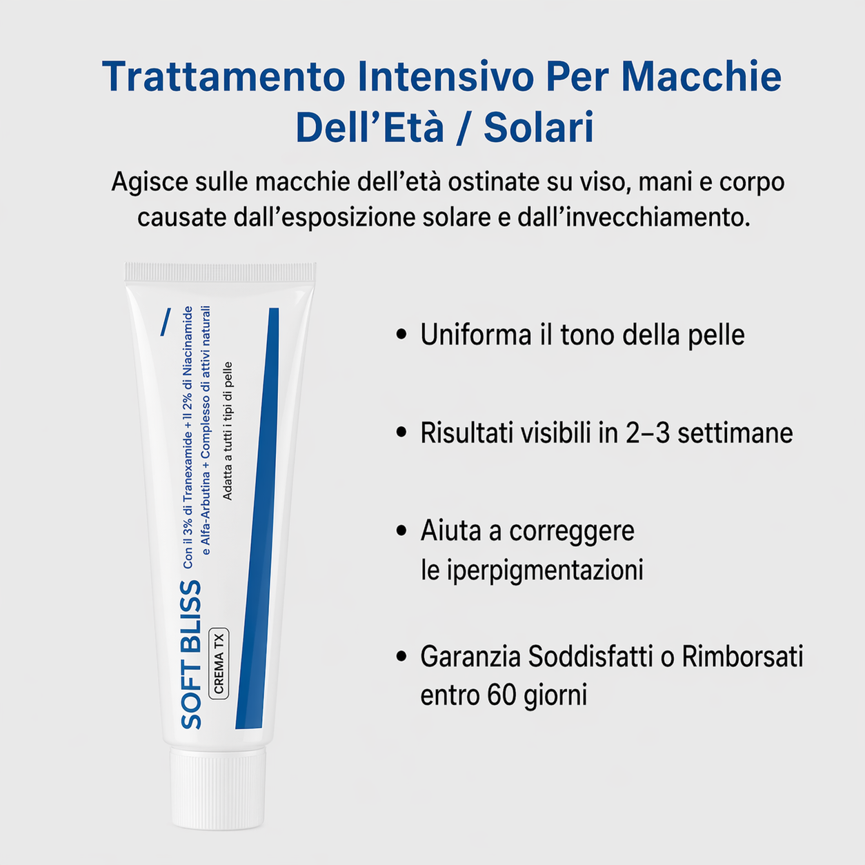 SoftBliss™ Crema per macchie dell'età | Riduci le macchie scure del 93% in 7 giorni